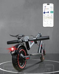 Electric Scooter for Adults, 500W Motor, Max Spped 19-20MPH & Long Range 25 Miles, Commuter Escooter, Foldable E-Scooter for Youths with APP and Dual Braking System