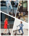 Electric Scooter for Adults, 500W Motor, Max Spped 19-20MPH & Long Range 25 Miles, Commuter Escooter, Foldable E-Scooter for Youths with APP and Dual Braking System