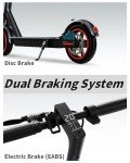 Electric Scooter for Adults, 500W Motor, Max Spped 19-20MPH & Long Range 25 Miles, Commuter Escooter, Foldable E-Scooter for Youths with APP and Dual Braking System