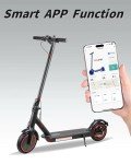 Electric Scooter for Adults, 500W Motor, Max Spped 19-20MPH & Long Range 25 Miles, Commuter Escooter, Foldable E-Scooter for Youths with APP and Dual Braking System