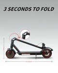 Electric Scooter for Adults, 500W Motor, Max Spped 19-20MPH & Long Range 25 Miles, Commuter Escooter, Foldable E-Scooter for Youths with APP and Dual Braking System