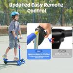 isinwheel MiniSpider Electric Scooter for Kids Ages 3-12, 2-in-1 3 Wheel Electric Scooter with Remote Controller and 2 Speeds, Nice Gifts for Kids(Blue)