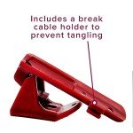 AlveyTech Plastic Hook & Latch Set for GOTRAX Scooter - Compatible with GOTRAX GXL V2, XR, Ultra - Electric Scooter Clip - Red Accessory Holder and Fender Clip to Securely Hold Scooter While Folded