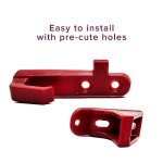 AlveyTech Plastic Hook & Latch Set for GOTRAX Scooter - Compatible with GOTRAX GXL V2, XR, Ultra - Electric Scooter Clip - Red Accessory Holder and Fender Clip to Securely Hold Scooter While Folded