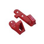 AlveyTech Plastic Hook & Latch Set for GOTRAX Scooter - Compatible with GOTRAX GXL V2, XR, Ultra - Electric Scooter Clip - Red Accessory Holder and Fender Clip to Securely Hold Scooter While Folded