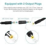 Fancy Buying 42V 2A Charger for Electric Scooter 36V 10S Lithium-ion Battery Pack Compatible with GOTRAX GXL V2, G2, G3, G4, Apex, Glider, XR Elite, XR Ultra 5.5 * 2.1mm Plug with a 5.5 * 2.5mm tip
