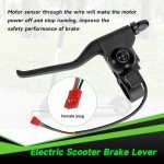 XIKOBY Universal Left Brake Handle Lever & Brake Cable Compatible with GOTRAX GXL V2 Electric Scooter Apex Pro XL Rival XR Elite E-Scooter Replacement Parts Accessories