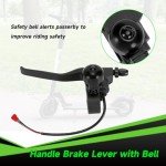 XIKOBY Universal Left Brake Handle Lever & Brake Cable Compatible with GOTRAX GXL V2 Electric Scooter Apex Pro XL Rival XR Elite E-Scooter Replacement Parts Accessories