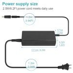 Fancy Buying 42V 2A Charger for Electric Scooter 36V 10S Lithium-ion Battery Pack Compatible with GOTRAX GXL V2, G2, G3, G4, Apex, Glider, XR Elite, XR Ultra 5.5 * 2.1mm Plug with a 5.5 * 2.5mm tip