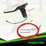XIKOBY Universal Left Brake Handle Lever & Brake Cable Compatible with GOTRAX GXL V2 Electric Scooter Apex Pro XL Rival XR Elite E-Scooter Replacement Parts Accessories