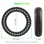 BANGTING 50/75-6.1 Solid Tires for Electric Scooter, 8 1/2 x2 Tire for Gotrax GXL V2 / XR/APEX, 8.5x2 inch Tire Replacement for Xiaomi Pro 2 / M365 / 1S (Black 1PCS)