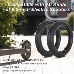 RUTU 8.5 Inch Scooter Inner Tubes, 8 1/2x2 Scooter Tube Replacement Compatible with Gotrax Gxl V2/Xiaomi M365/Pro 2/1s Electric Scooter, 50/75-6.1 Pneumatic Tube Scooter Wheels, 2 Pack