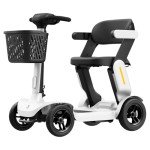 Mobility Scooter for Adult, 25 Miles Endurance Lightweight Mobility Scooter, Folding Mobility Scooter for Adult, Powered Mobility Scooter All Terrain Motorized Scooter Collapsible