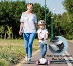3 Wheel Electric Scooter for Kids Ages 4-8, Foldable 24V Electric Scooter with LCD Screen, Thumb Accelerator, Light Up PU Wheels & Deck, 3 Adjustable Height, 5MPH Speed for Boys Girls Birthday Gift