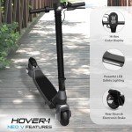 Hover-1 Neo V Foldable Electric Scooter with 250W Rated Brushless Motor, 15 mph Max Speed, 6.5” Wheels, 9 Mile Range Commuting Scooter for Kids & Teens