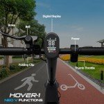 Hover-1 Neo V Foldable Electric Scooter with 250W Rated Brushless Motor, 15 mph Max Speed, 6.5” Wheels, 9 Mile Range Commuting Scooter for Kids & Teens