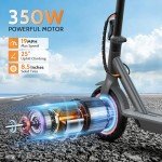 Foldable Electric Scooter for Adults, 16 MPH