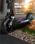 SIMATE Kids Electric Scooter with Colorful Lights