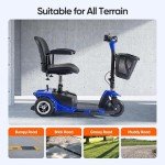 Foldable 3-Wheel Electric Scooter for Seniors