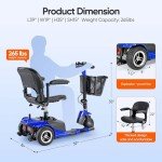 Foldable 3-Wheel Electric Scooter for Seniors