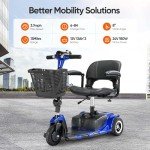 Foldable 3-Wheel Electric Scooter for Seniors
