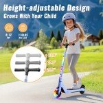 LIEAGLE Kids Electric Scooter with RGB Lights