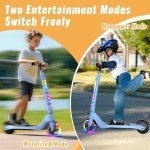 LIEAGLE Kids Electric Scooter with RGB Lights