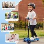 Kids' 3-Wheel Electric Scooter with Lights
