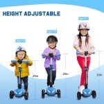 Kids' 3-Wheel Electric Scooter with Lights