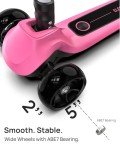 Lightweight Foldable Kids Electric Scooter - Pink