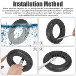 Cooryda 10x2.125 Solid Rubber Scooter Tire Pair