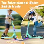 LIEAGLE Kids Electric Scooter with RGB Lights