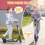 Kids Electric Scooter - 6 Mph Speed, Adjustable