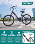 Gotrax Dolphin 26" Electric Bike - 30 Mile Range