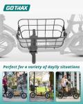 Spacious Metal Basket for Gotrax Electric Scooters