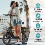 NAVIC T1 Foldable Electric Scooter with Seat