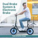 NAVIC T1 Foldable Electric Scooter with Seat