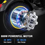 10" Solid Tires E-Scooter: Powerful 500W Motor, 19mph Speed