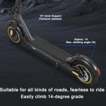 10" Solid Tires E-Scooter: Powerful 500W Motor, 19mph Speed