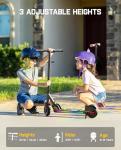 FanttikRide C9 Pro Electric Scooter for Kids 8-12, Adjustable Handlebar Height for Riders 3.9-5.2 ft, 132 lbs, Up to 40 min Continuous Time, 5 Miles Range, 3 Speed Mode 5/8/10 MPH, Black
