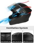Favoto Lightweight Full Face Motorcycle Helmet - DOT Approved