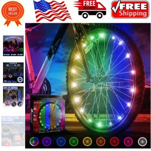 Color-Changing LED Wheel Lights for Bikes
