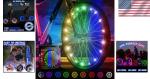 Color-Changing LED Wheel Lights for Bikes