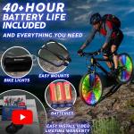 Color-Changing LED Wheel Lights for Bikes