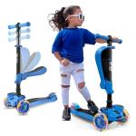 Hurtle 3-Wheel Kids Scooter with Flip Seat