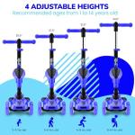 Hurtle 3-Wheel Kids Scooter with Flip Seat