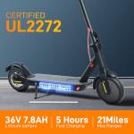 ELEVIO 500W Adult Electric Scooter, 19MPH Speed