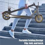 Adult Electric Scooter with 18.7-Mile Range, Yellow