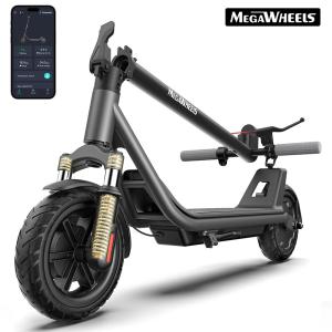 Foldable Electric Scooter for Adults with App & Shock Absorption
