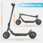 Foldable Electric Scooter for Adults with App & Shock Absorption